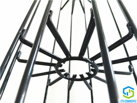 Podwójny drut Spider Star Filter Cage Powłoka silikonowa Pleat Cage 120mm Spider Cage Stal węglowa Bag House Cage