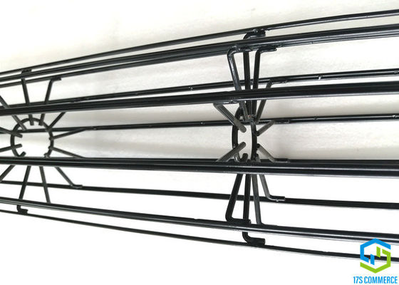 Połączony drut pionowy12 Ray Star Cage Powłoka silikonowa Plisa klatka 120mm Spider Cage ze stali węglowej Bag House Cage
